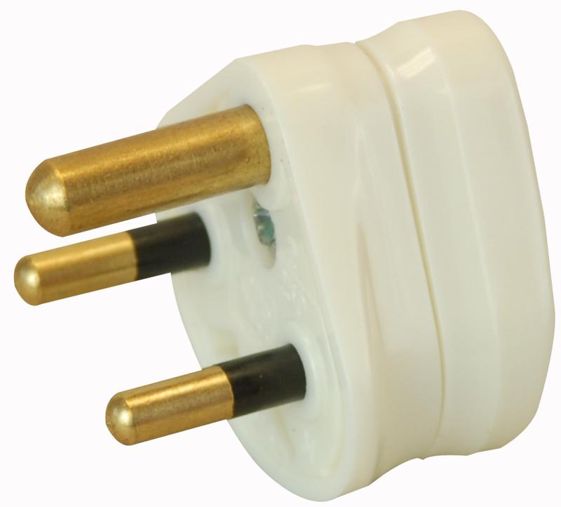 Pro Elec 222 Mains Plug, Power Plug, 250V, 2A, Wht