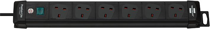 Brennenstuhl 1951163100 Power Outlet Strip, 6 Outlet, 3M, 240V