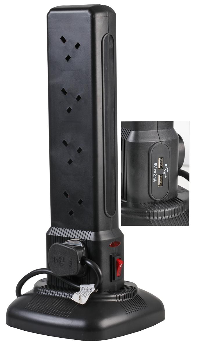 Pro Elec 2710U Blk Extension Tower 10G Swtch , Usb Blk