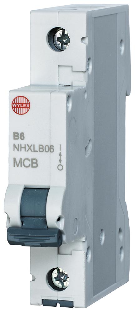 Wylex Nhxlb06 6A Single Pole B Curve Mcb