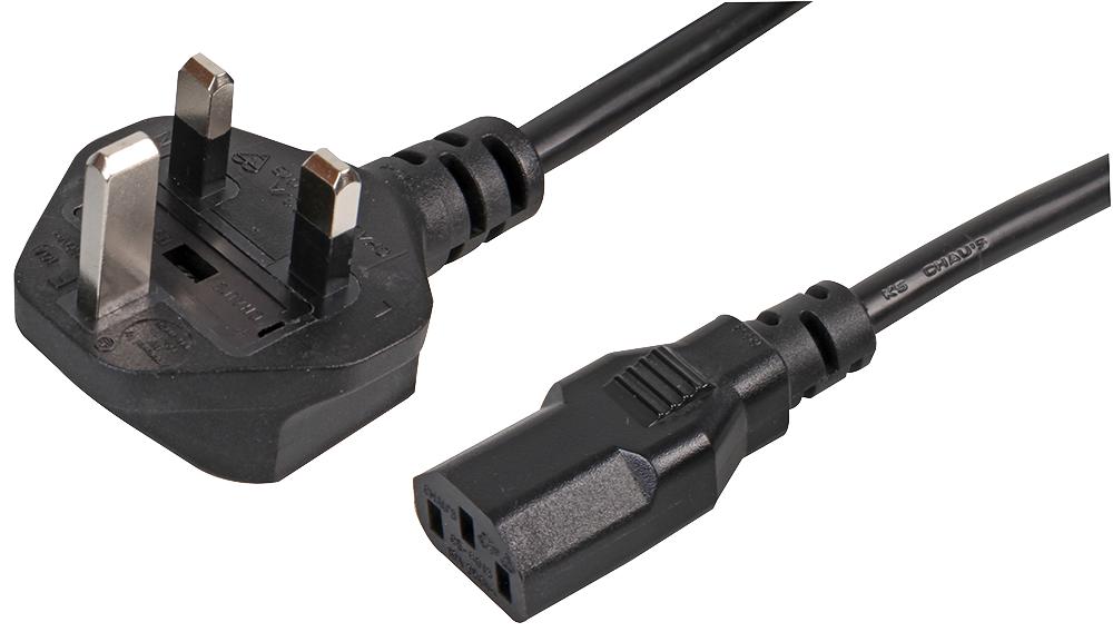 Pro Elec Sh10213R Lead 13A Plug To Iec C13 Female 1.5M