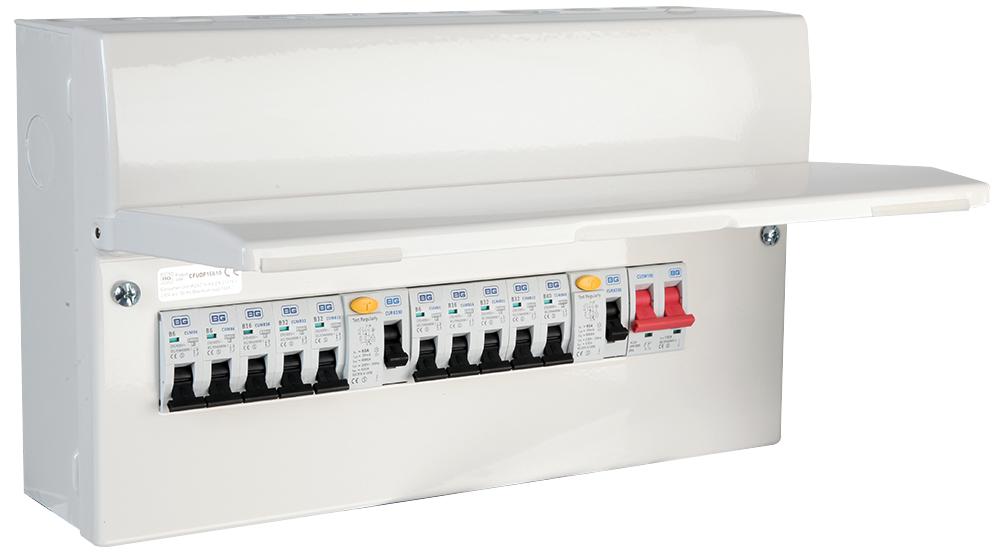 Bg Electrical Cfudp16610-01 Consumer Unit 10 Way + 2 X Rcd 10X Mcb