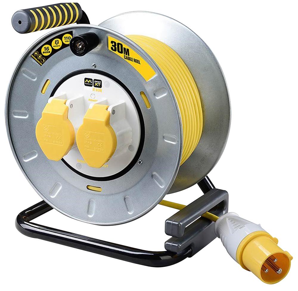 Masterplug Otmu30162Lv-Px 2 Skt 30M 16A 110V Cable Reel + Cut Out