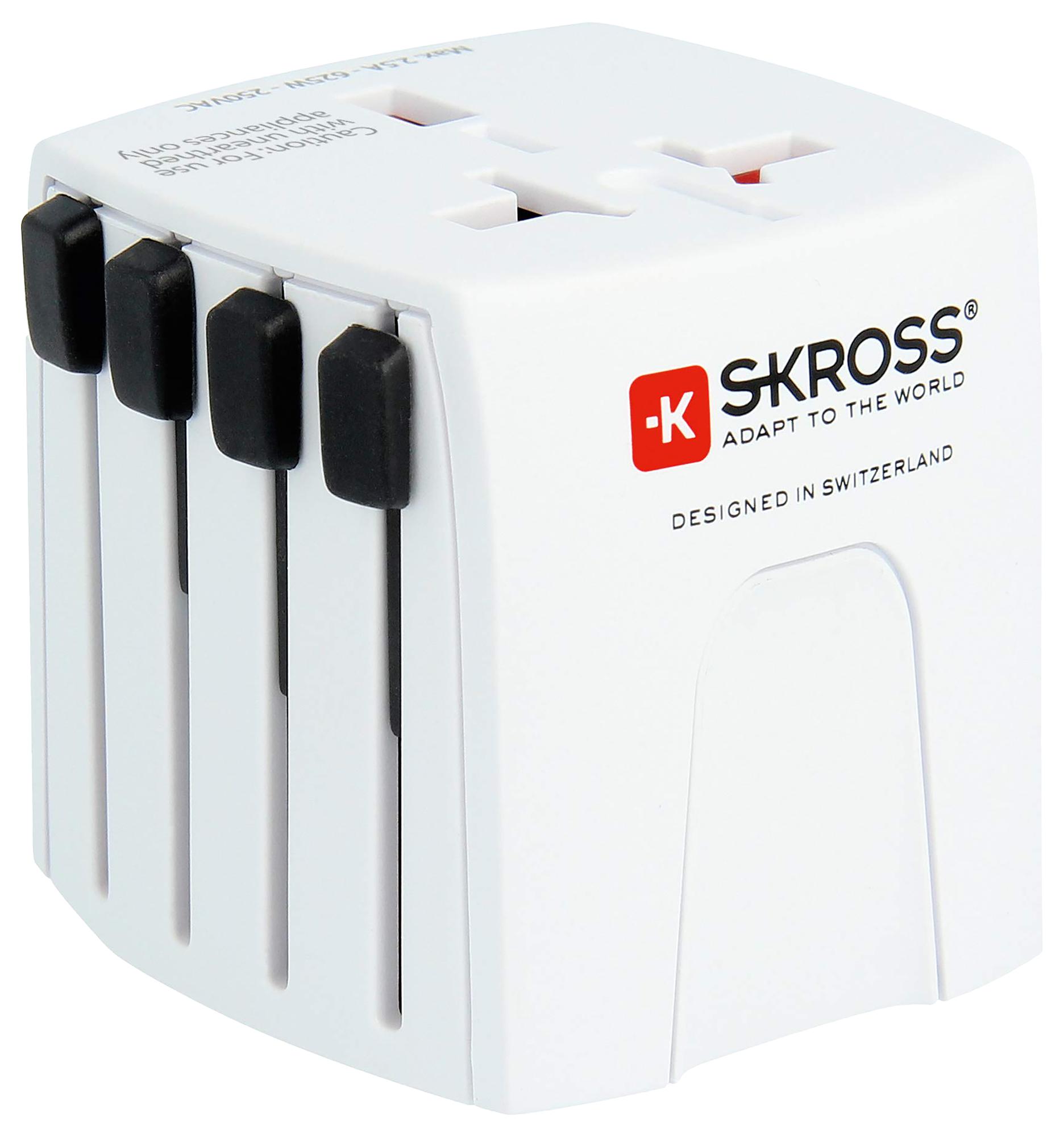 Skross 1.102500 Travel Adapter, Muv Micro, 2.5A/250V