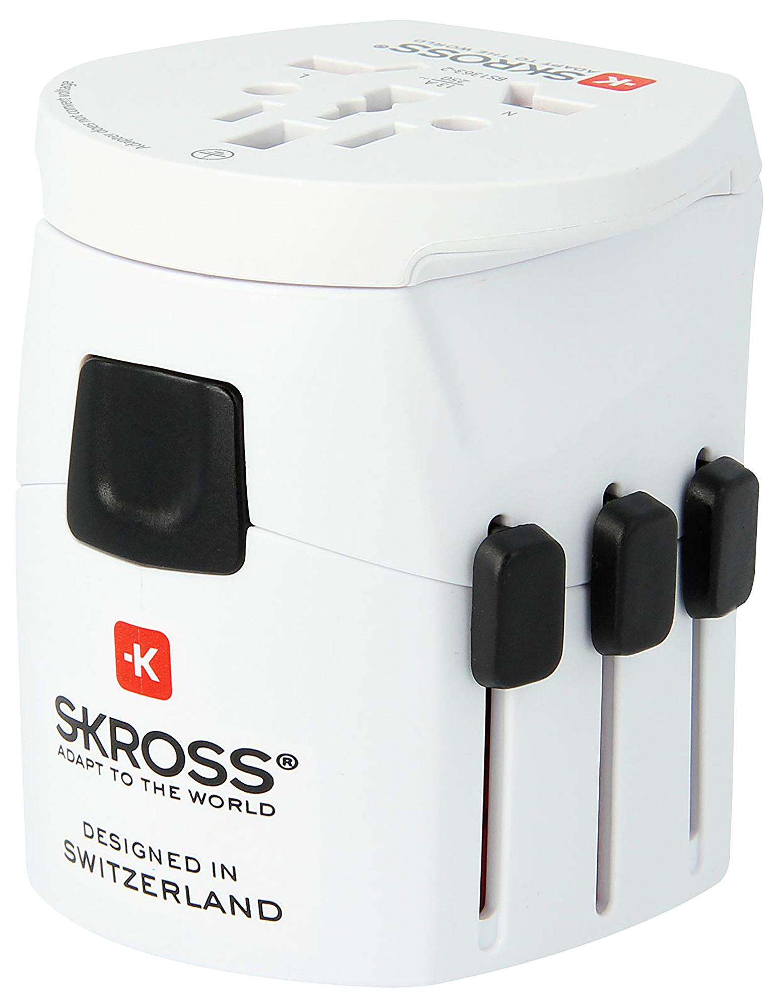 Skross 1.103165 Travel Adapter, Pro Light World, 6.3A