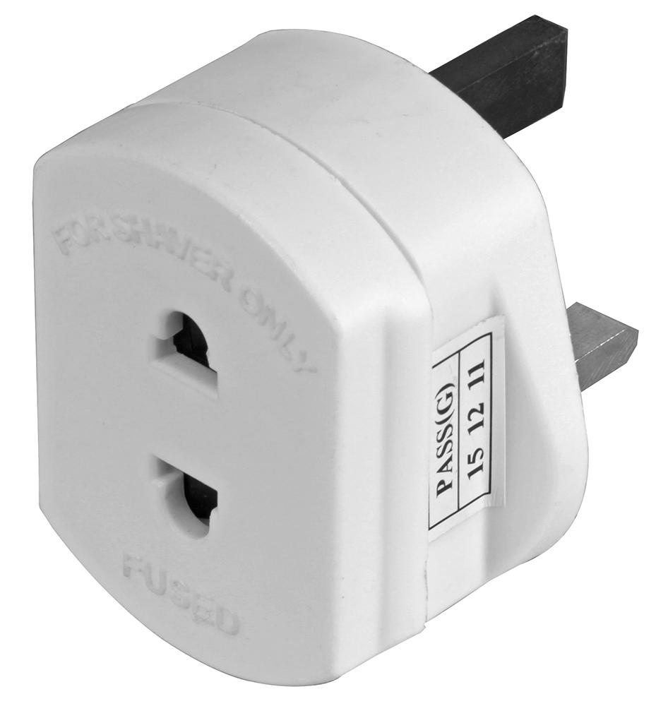 Pro Elec Pe01129 Shaver Adaptor, White