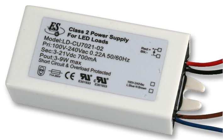 Powerpax Plc3536-02 8W 350Ma Ip65 Leaded Led Driver Psu