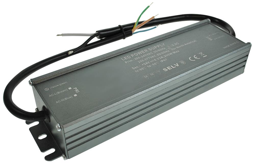 Powerpax Led-Dr-24V-200W Led Driver, 24Vdc 200W Ip67 Waterproof