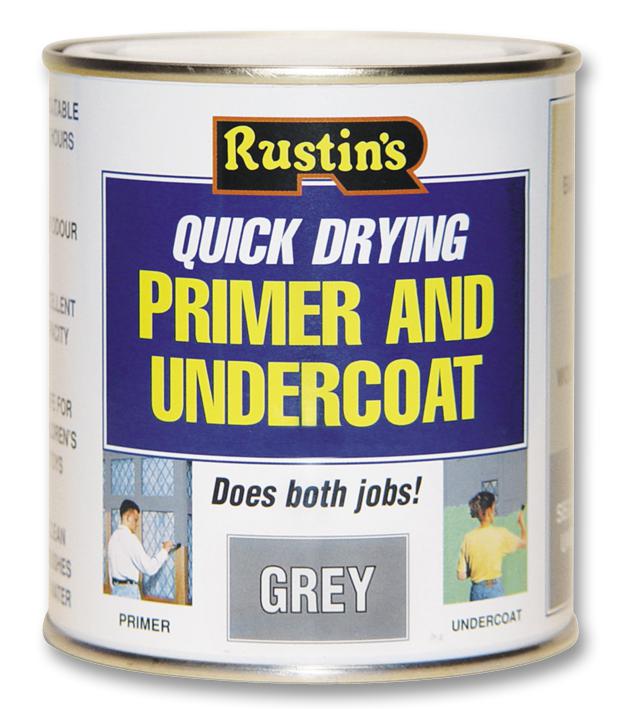 Rustins Gypu500 Primer, Undercoat, Grey, 500Ml