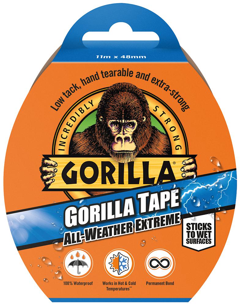 Gorilla 3044021 All Weather Tape  48X11M Black