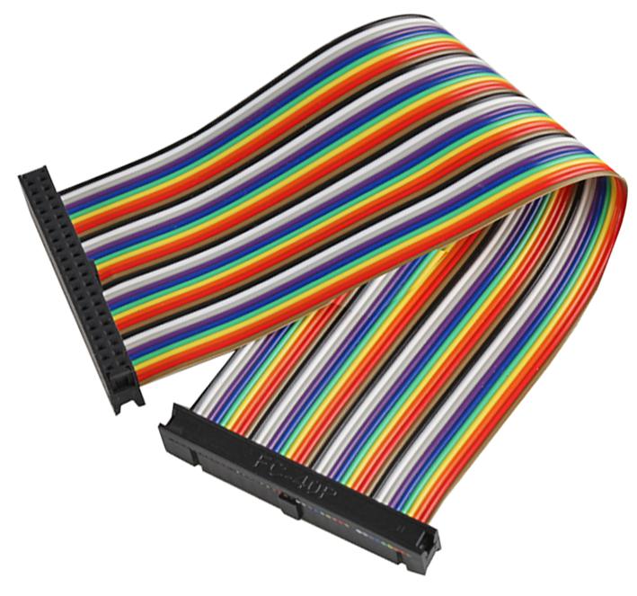 Pro Signal Psg-40Ffrbw-200 Ribbon Cable, Rainbow, F-F, 40Way, 200Mm