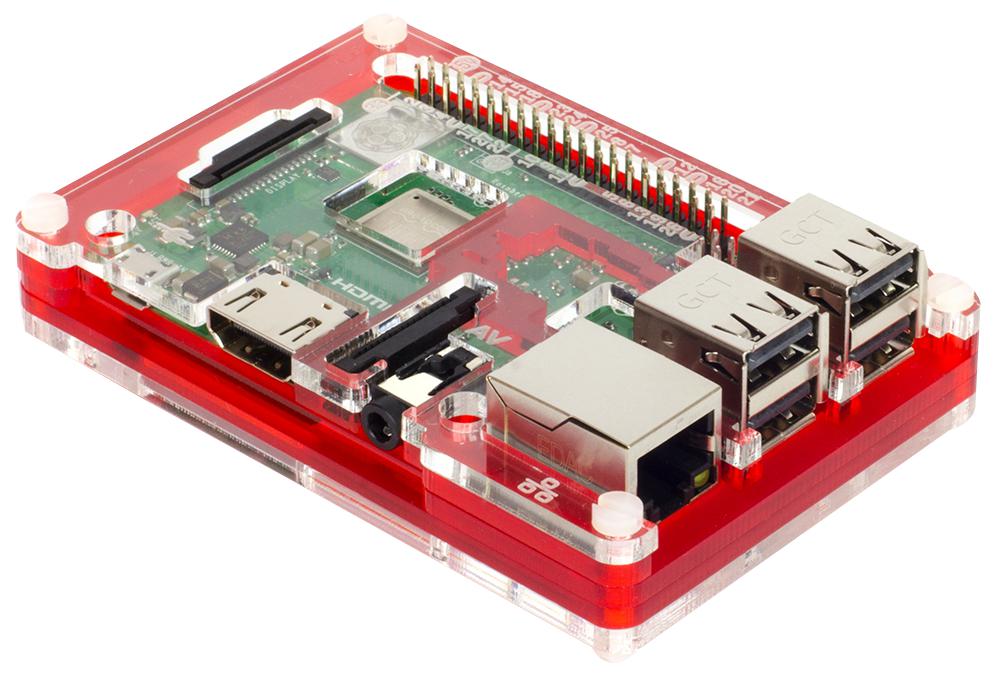 Pimoroni Pim341 Coupe Red Pibow 3 B+ Case For Rpi 3 B+