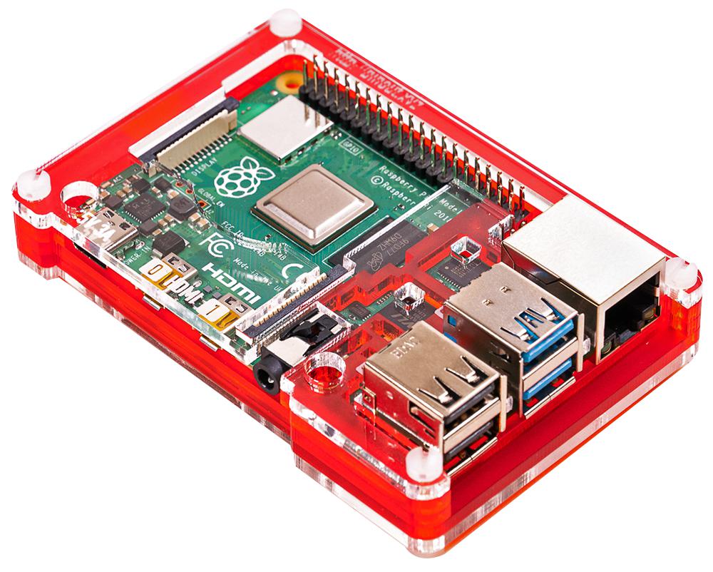 Pimoroni Pim464 Red Pibow Coupe 4 Case For Pi4B