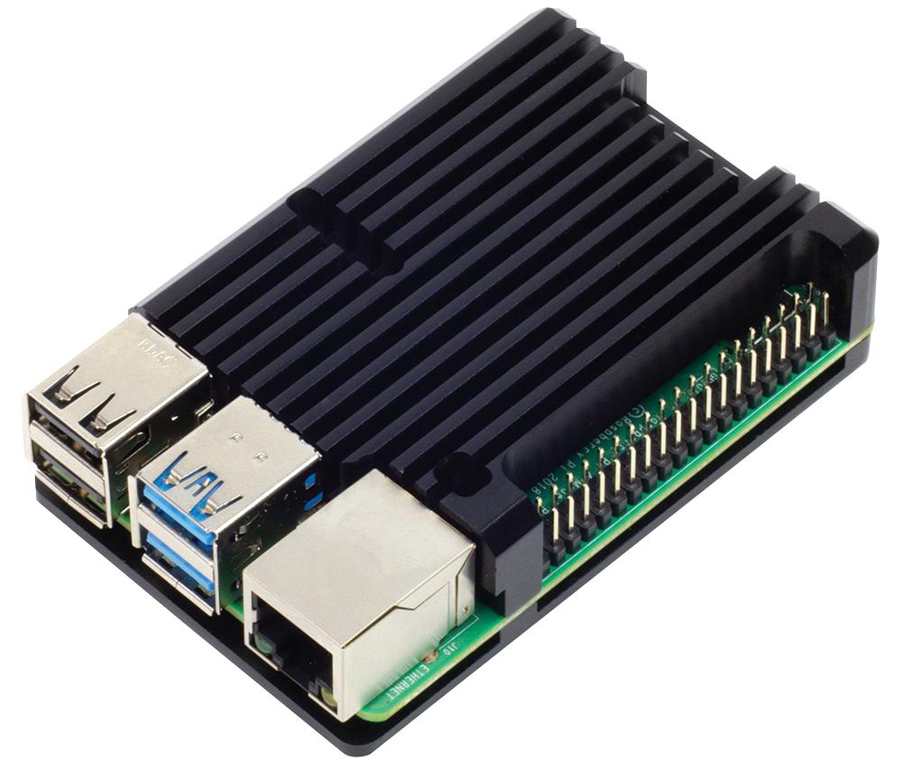 Pimoroni Com3100 Heatsink Case, Aluminium, Raspberry Pi 4