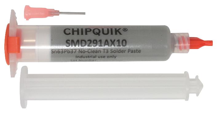 Chip Quik Smd291Ax10 Solder Paste, 63/37, 183 Deg, 10Cc.