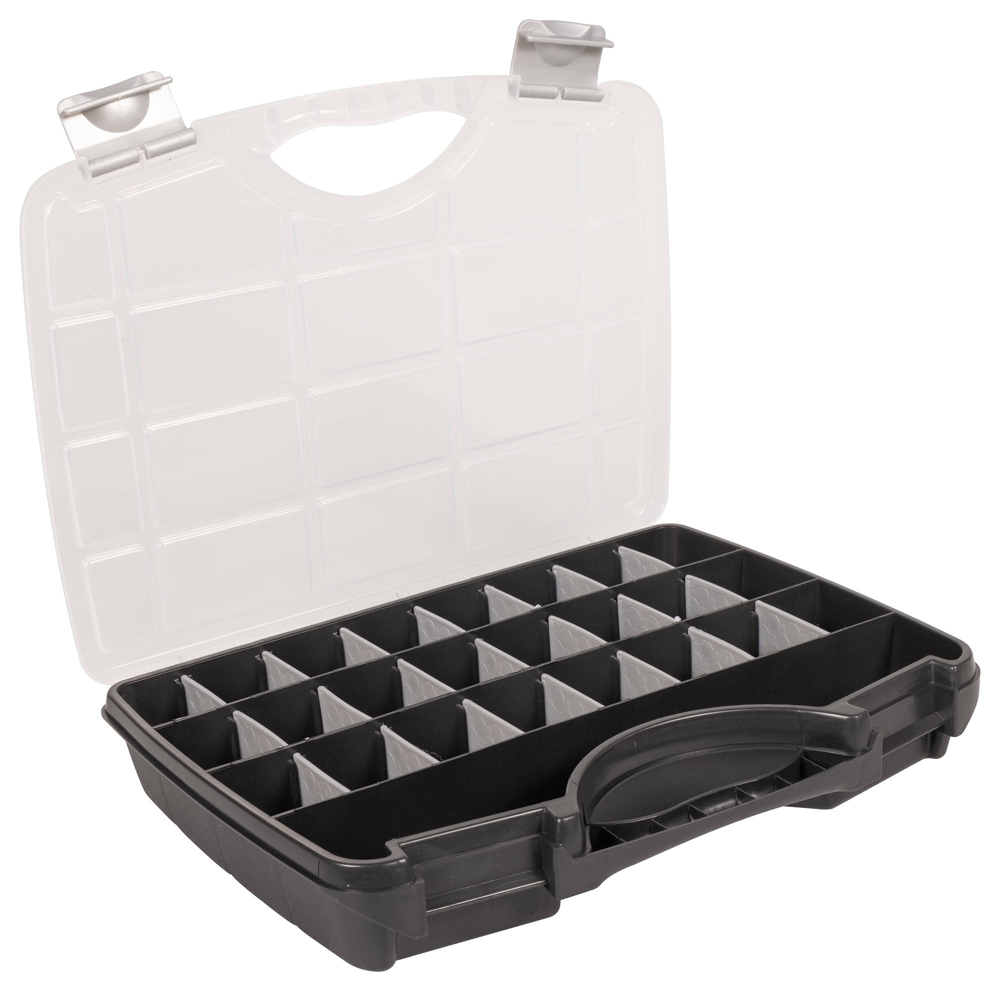 Raaco 715355 Tool Case, A45, 21 Dividers, Blk/sil