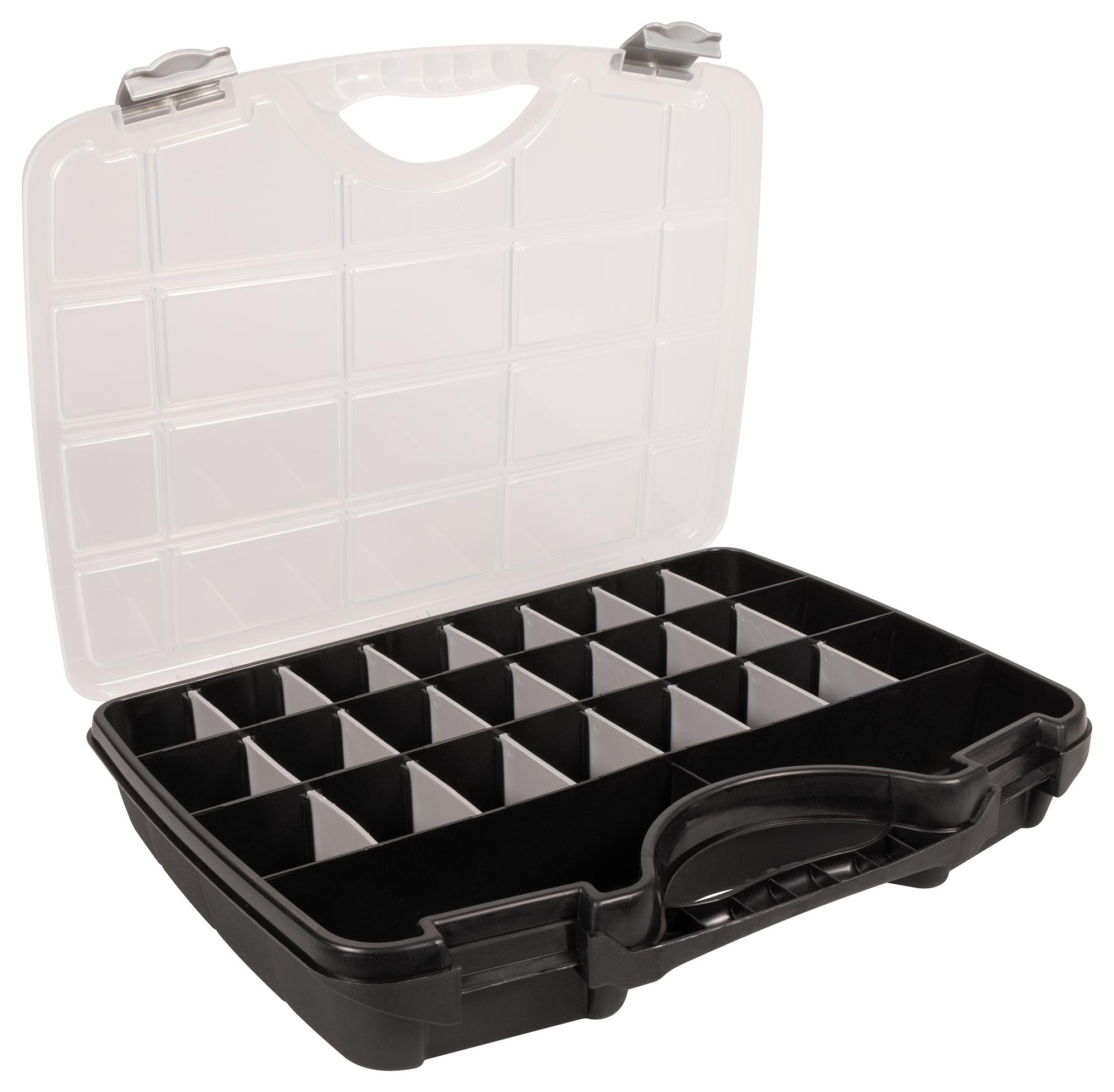 Raaco 715362 Tool Case, A46, 21 Dividers, Blk/sil