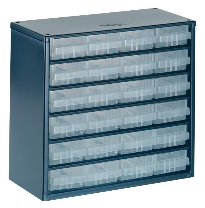 Raaco 137546 Steel Cabinet, 624-01, 24 Drawers