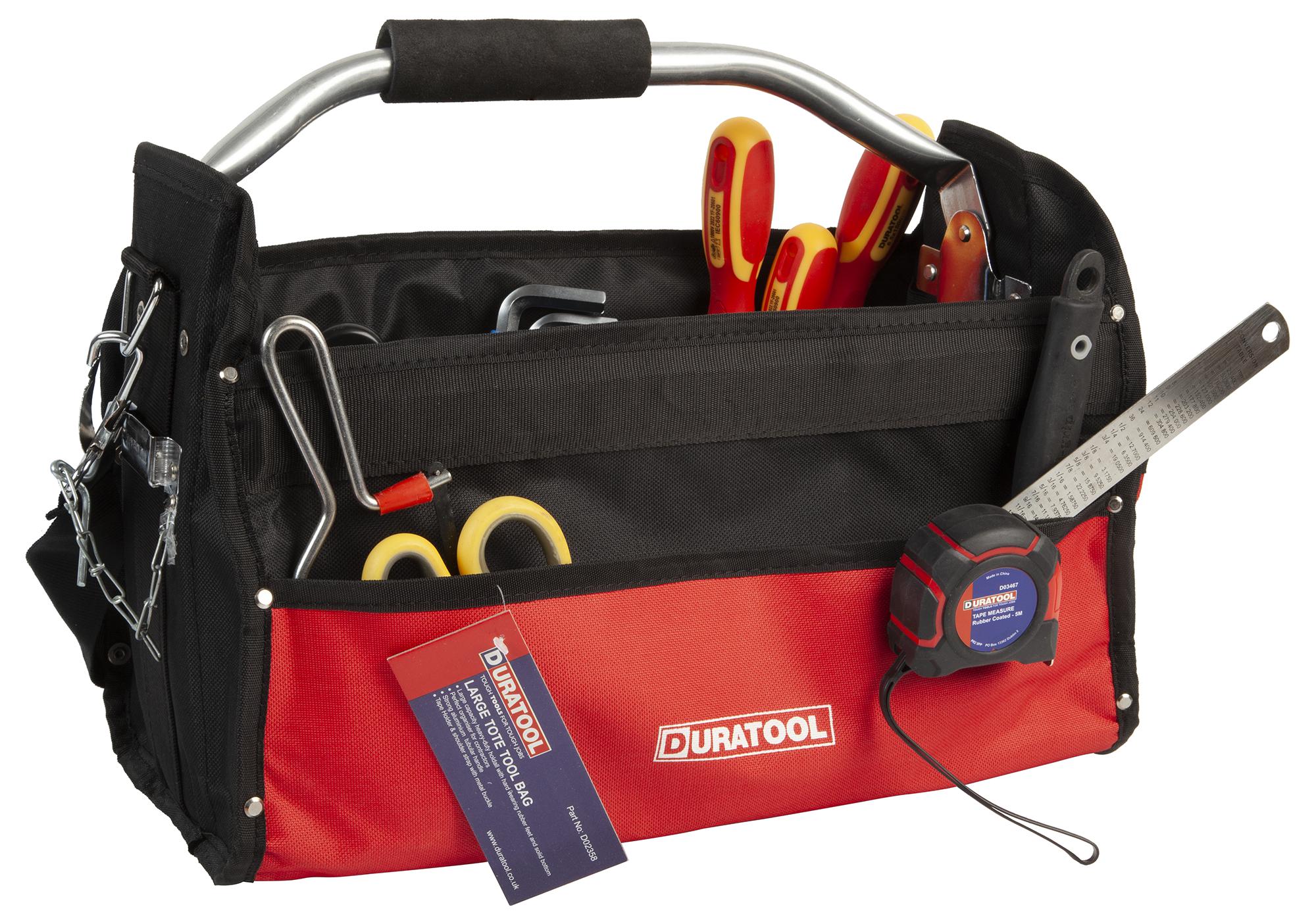 Duratool D02358 Tool Bag, Tote, Large