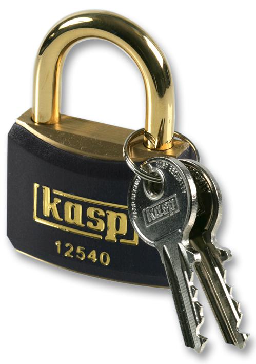 Kasp Security K12440Blaa1 Padlock, Brass, 40Mm, Black, K/a