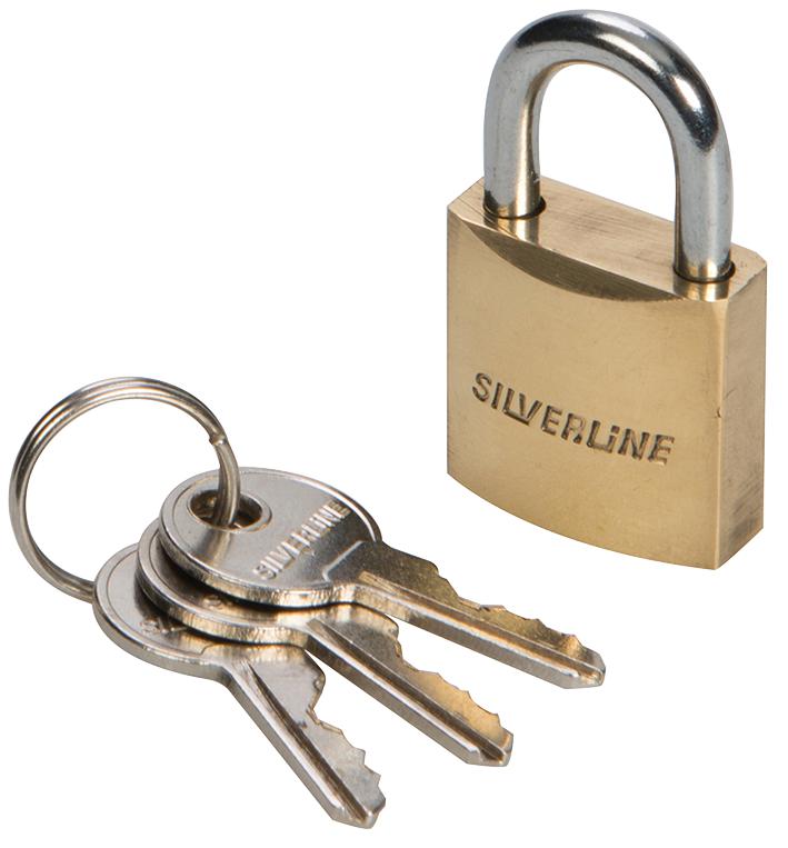 Silverline Mss03 Brass Padlock 40Mm