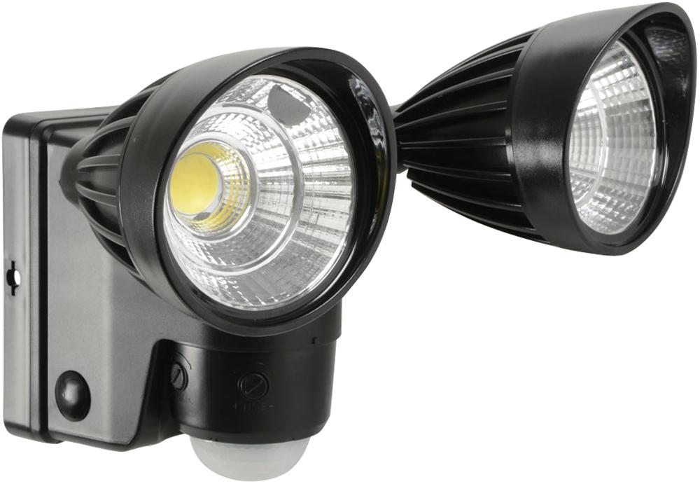 Lyyt 154.850Uk Twin Led Pir Floodlight Battery Powered