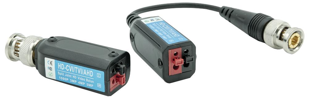 Blupont Bnc-Lan-P-5Mp Bnc To Twisted Pair Cctv Balun