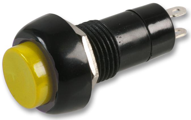 Multicomp Pro Mcps25B-5 Pushbutton Switch, Spst, 1A, 250V, Yel