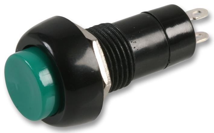 Multicomp Pro Mcps25B-6 Pushbutton Switch, Spst, 1A, 250V, Green