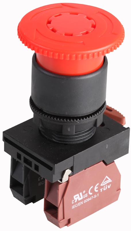 Hylec Dpb22-R11R Emergency Stop, Mushroom Head, Twist