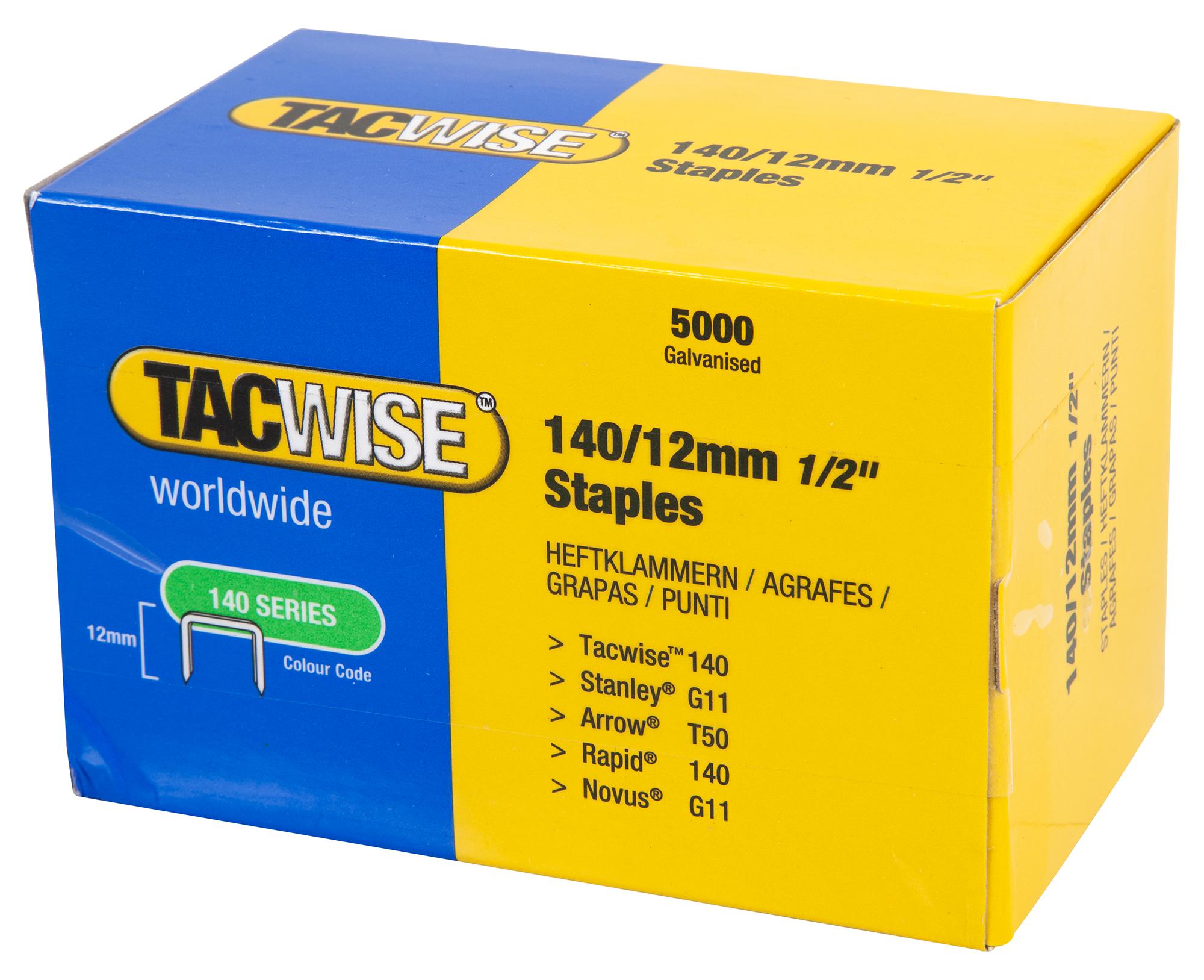 Tacwise Plc 0343 12Mm Staples (5000Pk)