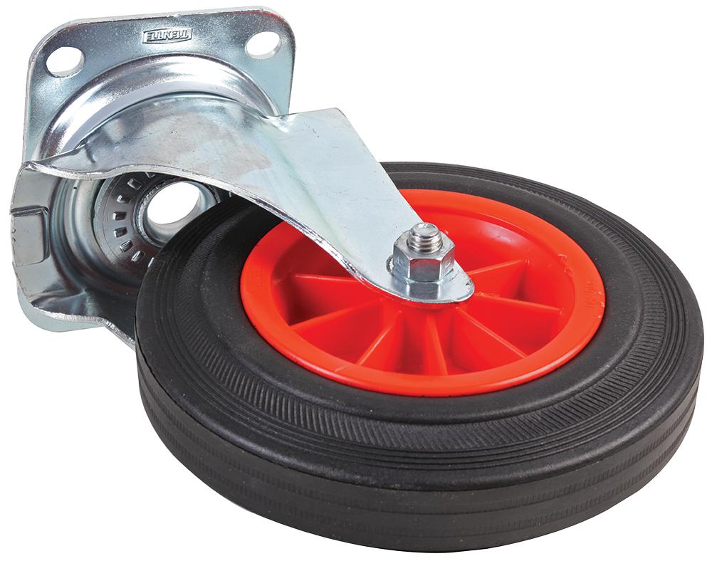 Keystone 3470Pvr160P63Red Swivel Castor 160Mm