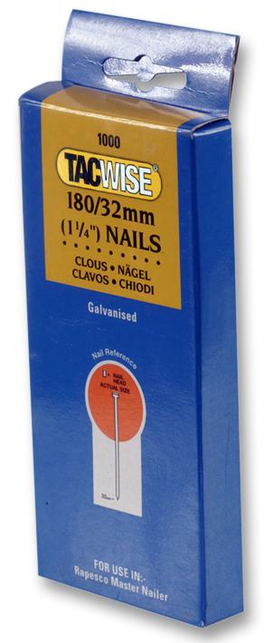 Tacwise Plc 0363 Nails, 180/32Mm (Pk1,000)