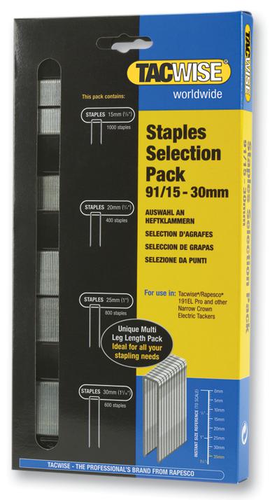 Tacwise Plc 91 Staple Kit Staple Kit, (Pk 2,800) 15 20 25 30Mm