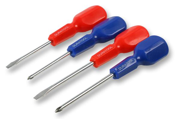 Duratool D00183 Screwdriver Set, 4Pcs