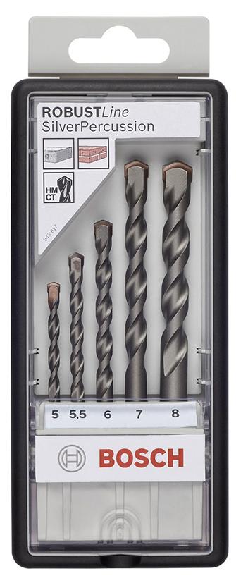 Bosch - Professional (Blue) 2607010526 Masonry Drill Bit Set, 5Pc