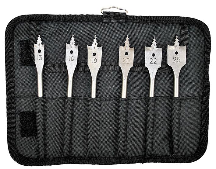 Bosch - Professional (Blue) 2608587793 Flat Bit Wood Drill Set, 6Pc