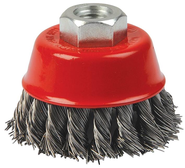 Hilka Tools 51960025 Wire Brush, Knotted, 2 1/2, A/grinder