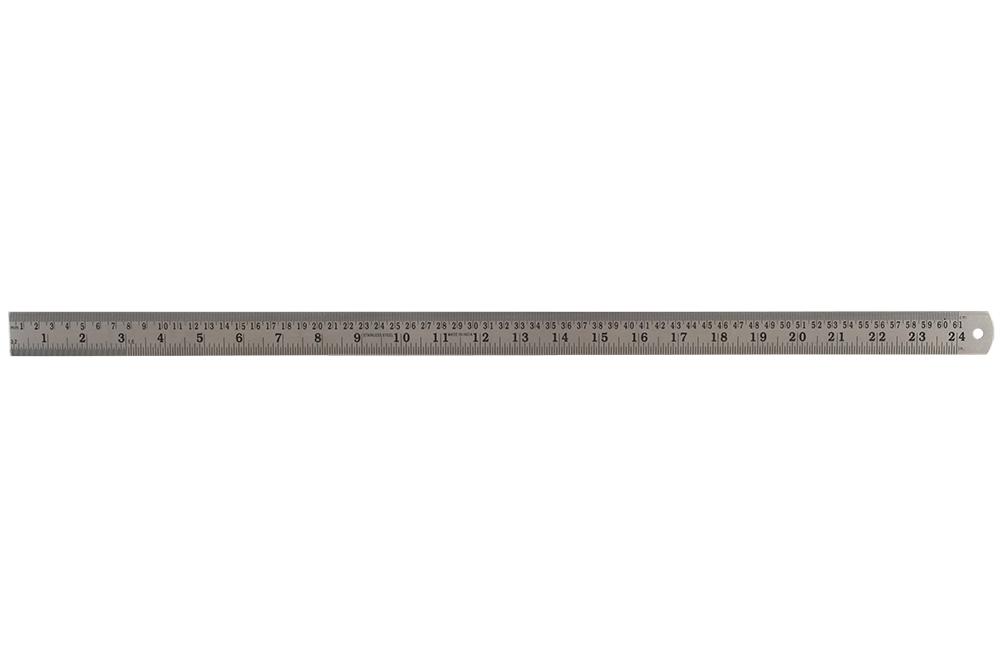 Duratool D03078 Stainless Steel Ruler, 24In / 600Mm