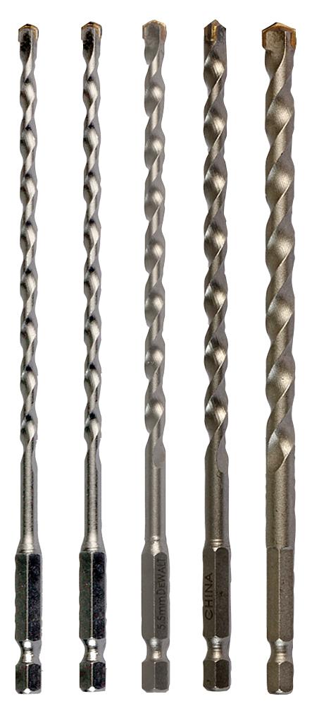 Dewalt Dt60099-Qz Impact Masonry Drill Bit Set (5Pc)