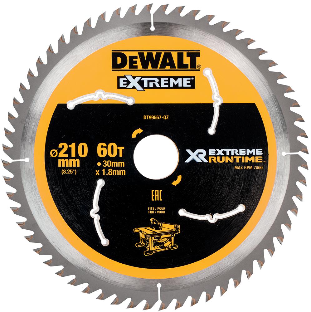 Dewalt Dt99567-Qz Xr Extreme Table Saw Blade 210X30Mm 60T