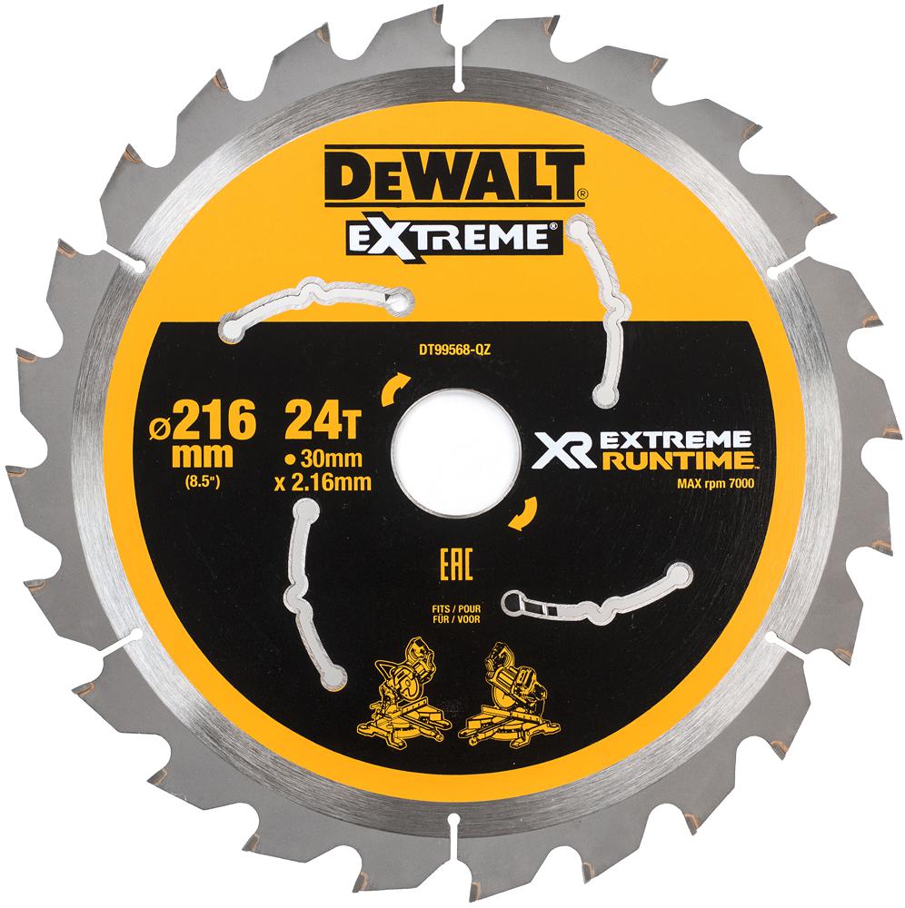 Dewalt Dt99568-Qz Xr Extreme Mitre Saw Blade 216X30Mm 24T