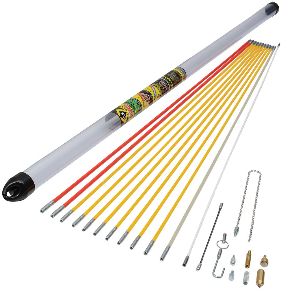 Ck Tools T5422 Mightyrod Pro Cable Rod Super Set, 12M