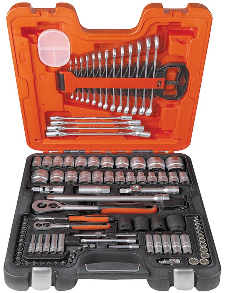 Bahco S106 Socket & Spanner Set, 1/4 & 1/2, 106Pc