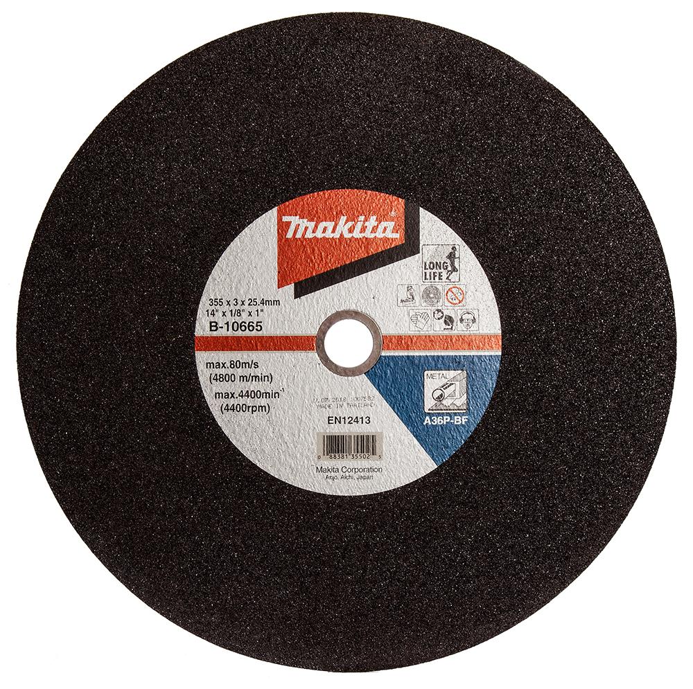 Makita B-10665-5 Metal Chopsaw Cutting Disc 355Mm (Pk5)