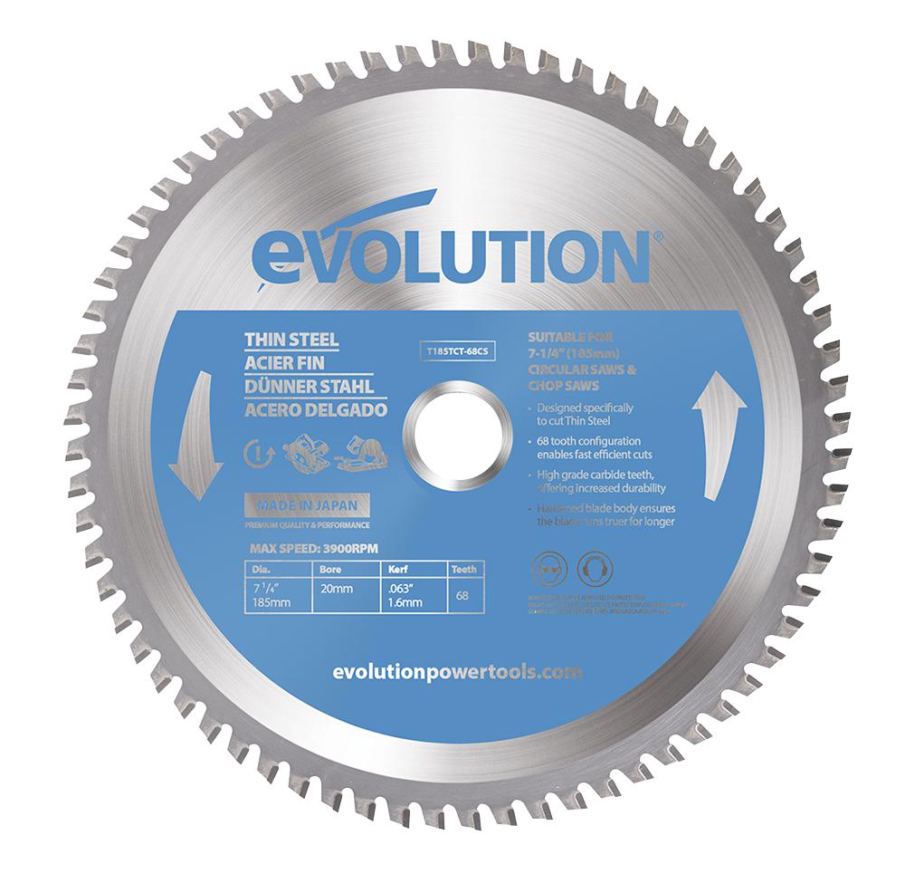 Evolution T185Tct-68Cs Thin Steel Blade 185Mm (68T)