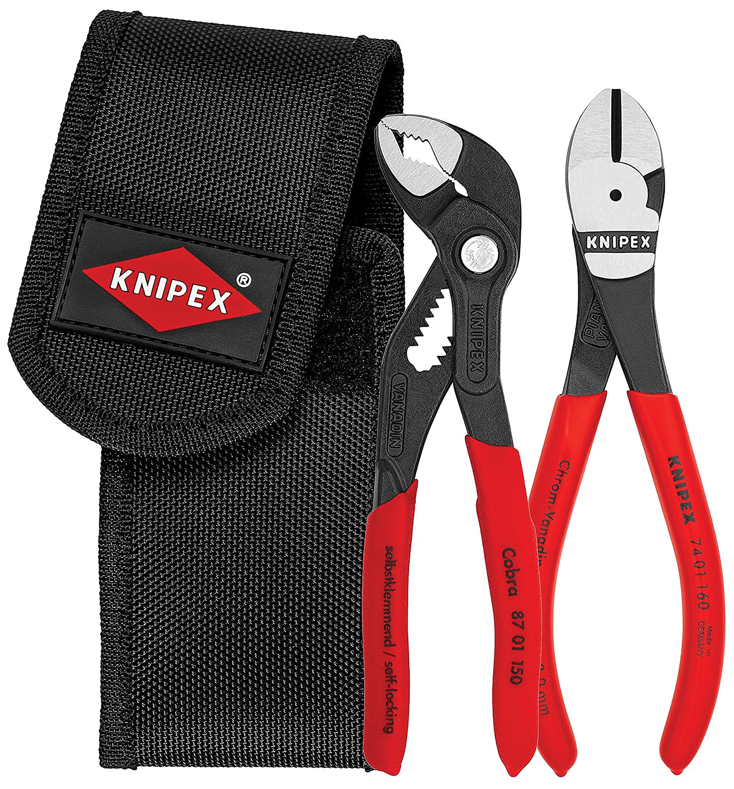 Knipex 00 20 72 V02 Mini Plier Set, Polyester Pouch, 2Pc