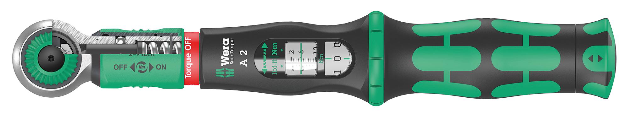 Wera 05075801001 Torque Wrench, Safe A2, 244Mm, 2-12N-M