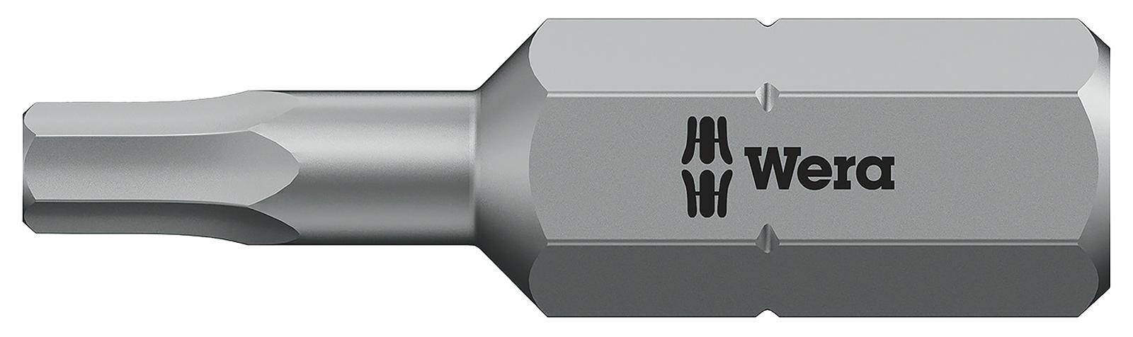 Wera 05056315001 Hex Bit, Size 3Mm X 25Mm