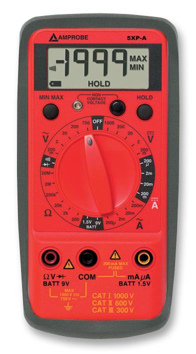 Beha-Amprobe 5Xp-A Multimeter, Digital, Hand Held, 3.5 Dig